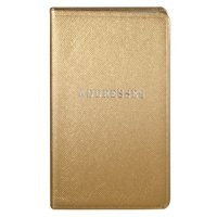 POST Pocket Address Book, Saffiano Gold