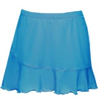 Rolled Hem Skirt with Shorts (X-Large, Aqua)