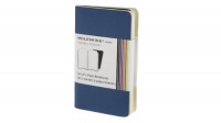 Moleskine Volant Extra Small Plain Notebook - Blue (2.5 x 4) (Set of 2) (Volant Notebooks)