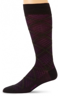 HUGO BOSS Men's Criss Cross Argyle Dress Mid Calf Sock