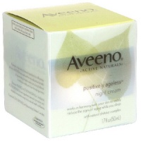 Aveeno Active Naturals Positively Ageless Night Cream with Natural Shiitake Complex, 1.7 Ounce