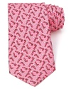 Candy canes congregate on this colorful, lighthearted design from Vineyard Vines, the perfect tie for your Christmas party tour.