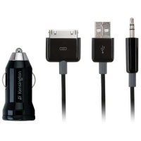 Kensington 2-in-1 Charger and Audio Cable for iPhone/iPod, including iPhone 4S