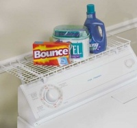 Household Essentials Over-The-Washer Storage Shelf, White