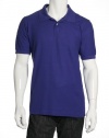 Club Room Solid Purple Splash Casual Polo Shirt