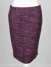 Charter Club Petite Magenta Purple Flight Of Fancy Tweed Pencil Skirt 6P