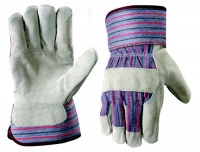 Wells Lamont 12T Leather Palm Work Gloves, Safety Cuff, Wing Thumb, 1-Pair