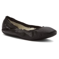 Ballasox by Corso Como Women's Glau Foldable Ballet Flat, Black, 6 M US