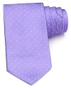 Feature this posh silk tie with a fine dress shirt for a modern, whimsical pairing that suits your upbeat personality.