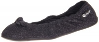 Ballasox by Corso Como Women's Salome Foldable Ballet Flat, Black Glitter, 6 M US