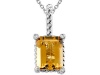 Genuine Citrine Pendant by Effy Collection® in 14 kt White Gold LIFETIME WARRANTY