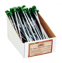 PDQ Packed 10 in. Steel Spike Tent Stakes, 50 Units