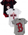 MLB Newborn Boston Red Sox 3 Piece Bodysuit Set