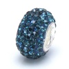 Bella Fascini Montana Blue - December Birthstone - Solid .925 Sterling Silver Core European Charm Bead Made with Authentic Swarovski Crystals - Compatible Brand Bracelets : Authentic Pandora, Chamilia, Moress, Troll, Ohm, Zable, Biagi, Kay's Charmed Memor