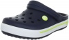 Crocs Crocband II.5 Clog (Toddler/Little Kid),Navy/Citrus,12-13 M US Little Kid