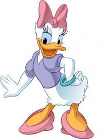 RoomMates RMK1513GM Daisy Duck Peel and Stick Giant Wall Decal