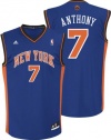 Adidas New York Knicks Carmelo Anthony Revolution 30 Replica Road Jersey