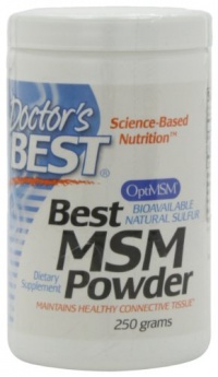 Doctor's Best, Best MSM Powder (1 gram / serving), 250-Grams