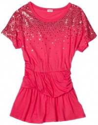 Splendid Girls 7-16 Sequin Mix Dress, Pink Sparkle, 12