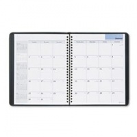 DayMinder Recycled Monthly Planner, 6 x 9 Inches, Black, 2013 (G400-00)