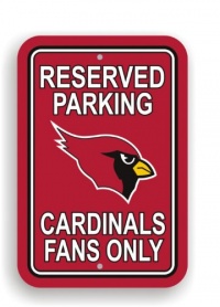 NFL Arizona Cardinals Plastic Parking Sign