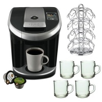 Keurig Vue V700 Brewing System Machine w/ K-Cup Carousel Chrome & 2 Pcs ARC Handy Glass Coffee Mug