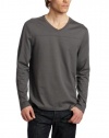 Calvin Klein Sportswear Men's Long Sleeve V-Neck Liquid Jersey