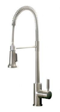 Premier 120334LF Essen Lead-Free Single-Handle Commercial-Style Pull-Down Kitchen Faucet, PVD Brushed Nickel