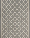 Safavieh Courtyard Collection CY6918-246 Grey and Beige Indoor/Outdoor Area Rug, 2-Feet 7-Inch by 5-Feet