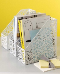 Design Ideas Vinea Magazine File/Holder, White