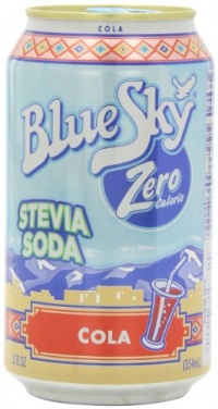 Blue Sky ZERO Calorie Cola Stevia Soda, 12-Ounce Cans (Pack of 24)