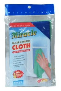 Miracle Glass & Mirror Cloth 2-pack Lint & Streak Free