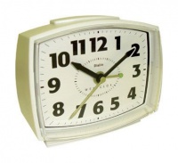 Westclox White Quartz Analog Alarm Clock 22192