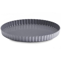 BonJour Bakeware Commercial Nonstick 9.5 Fluted Tart Pan with Loose Base