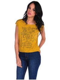 Chaser Womens Family Dog -Frankenstein Muscle Tee - Mustard - Medium