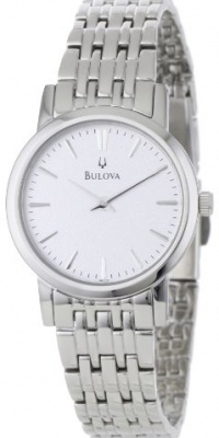 Bulova Women's 96L131 Silver White Dial Bracelet Watch