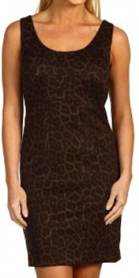 MICHAEL Michael Kors Print Scoop Neck Sleveless Dress Loden