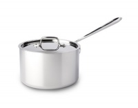 All Clad Stainless Steel 4-Quart Sauce Pan with Lid