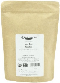 Davidson's Organic Tea Bulk, Mao Jian Jasmine, 16-Ounce Bag Bag