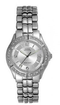 Guess Crytsal Stainless Steel Bracelet Watch G75511m