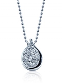 Alex Woo Little Signs Diamond and 14k White Gold Aquarius Pendant Necklace