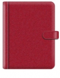 Pierre Belvedere A4/Letter Size Snap Portfolio, Refillable, Red (579250)