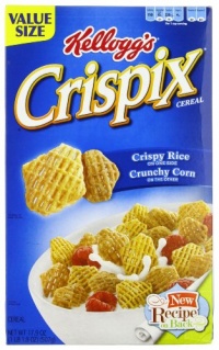 Kellogg's Crispix Corn & Rice Cereal, 17.9-Ounce Boxes (Pack of 3)