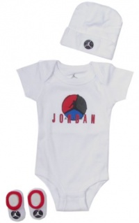 Jordan Baby Clothes Retro Air Jordan VIII Set for Baby Boys and Girls (One Size 0-6 Months) White, 0-6 Months