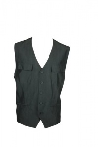 Kenneth Cole Men's Stripe Patch Pocket Vest