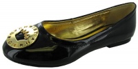 Christian Audigier Chloe Patent Leather Flats Shoes