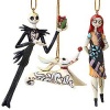 Tim Burton's Nightmare Before Christmas Jim Shore Designed Ornaments (Set/3)