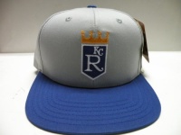 MLB Kansas City Royals Retro Gray Royal 2 Tone Snapback Cap Old School