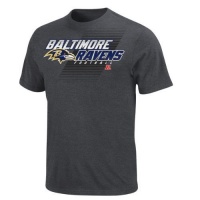 Baltimore Ravens Charcoal Heather Nfl Control The Clock Heathered T-Shirt