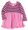 Splendid Littles Baby-Girls Infant Venice Thermal Stripe Dress, Parfait, 12-18 Months